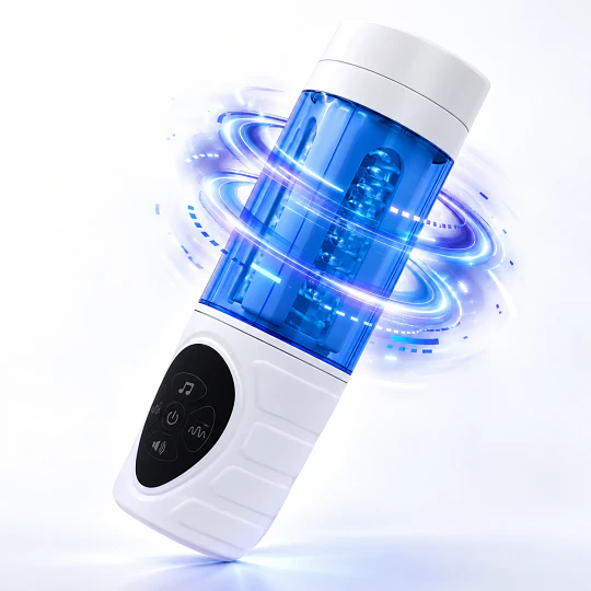 Masturbador con Rotación para el Pene - 9 Patrones de Giro - AndromedaMAXX