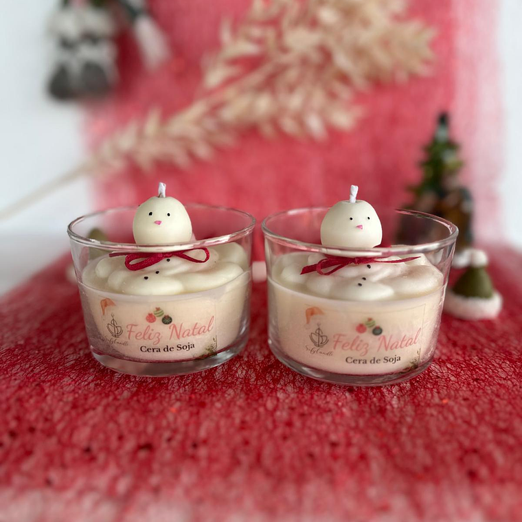 Vela Boneco de Neve 1