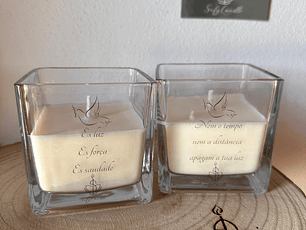 Vela Memorial em Copo de Vidro