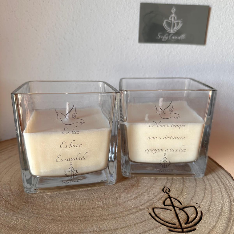 Vela Memorial em Copo de Vidro 1