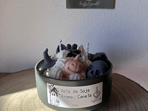 Vela Halloween em Recipiente