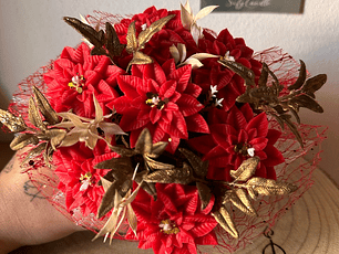 Bouquet Flor de Natal em Cera
