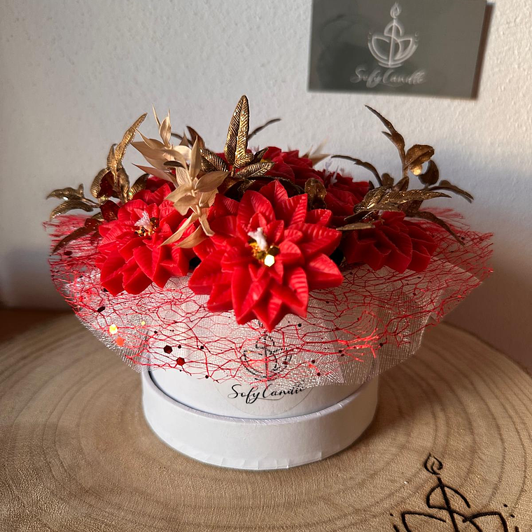 Bouquet Flor de Natal em Cera 2