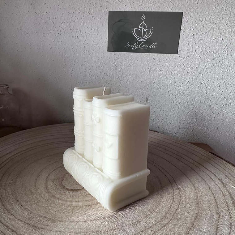 Vela Livros Decorativos 3