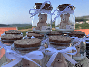 Lembrança Urso em Frasco – Personalizável