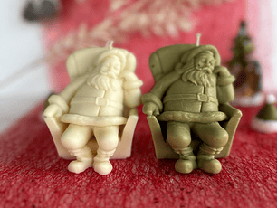 Vela Pai Natal na Poltrona