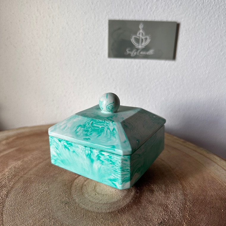 Caixa Decorativa em Jesmonite com Tampa 3