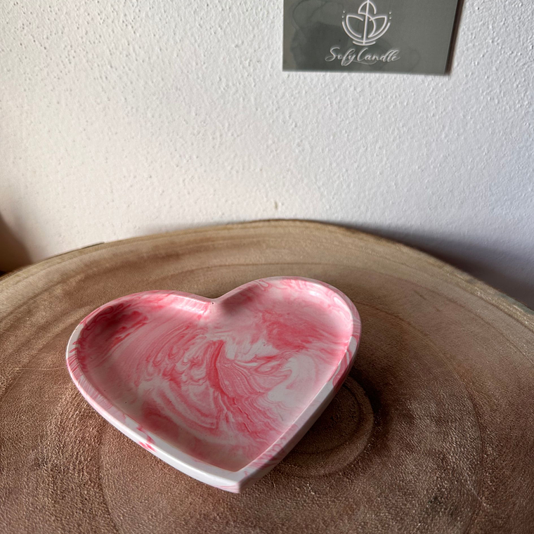 Bandeja Coração em Jesmonite 1