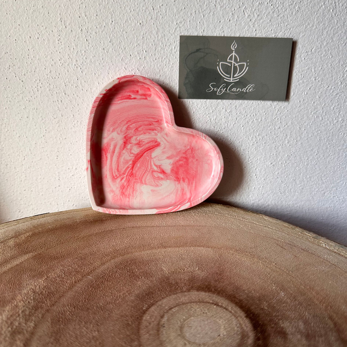 Bandeja Coração em Jesmonite 2