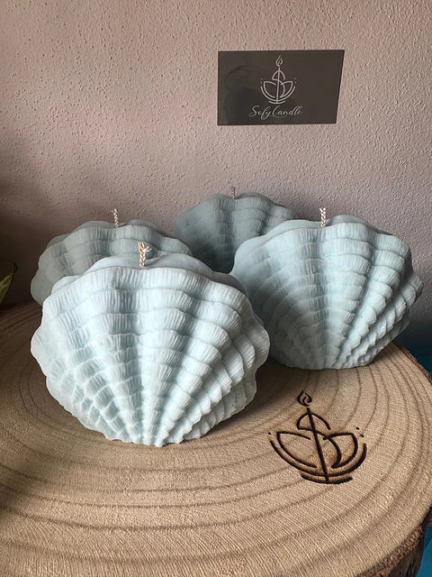 Vela Decorativa Concha Orgânica