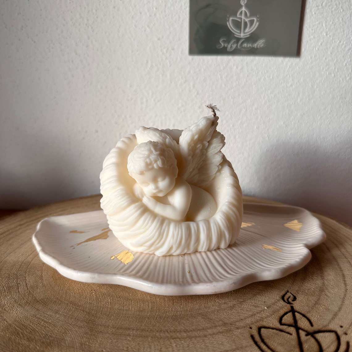 Vela Anjinho Enlaçado em Asas 2