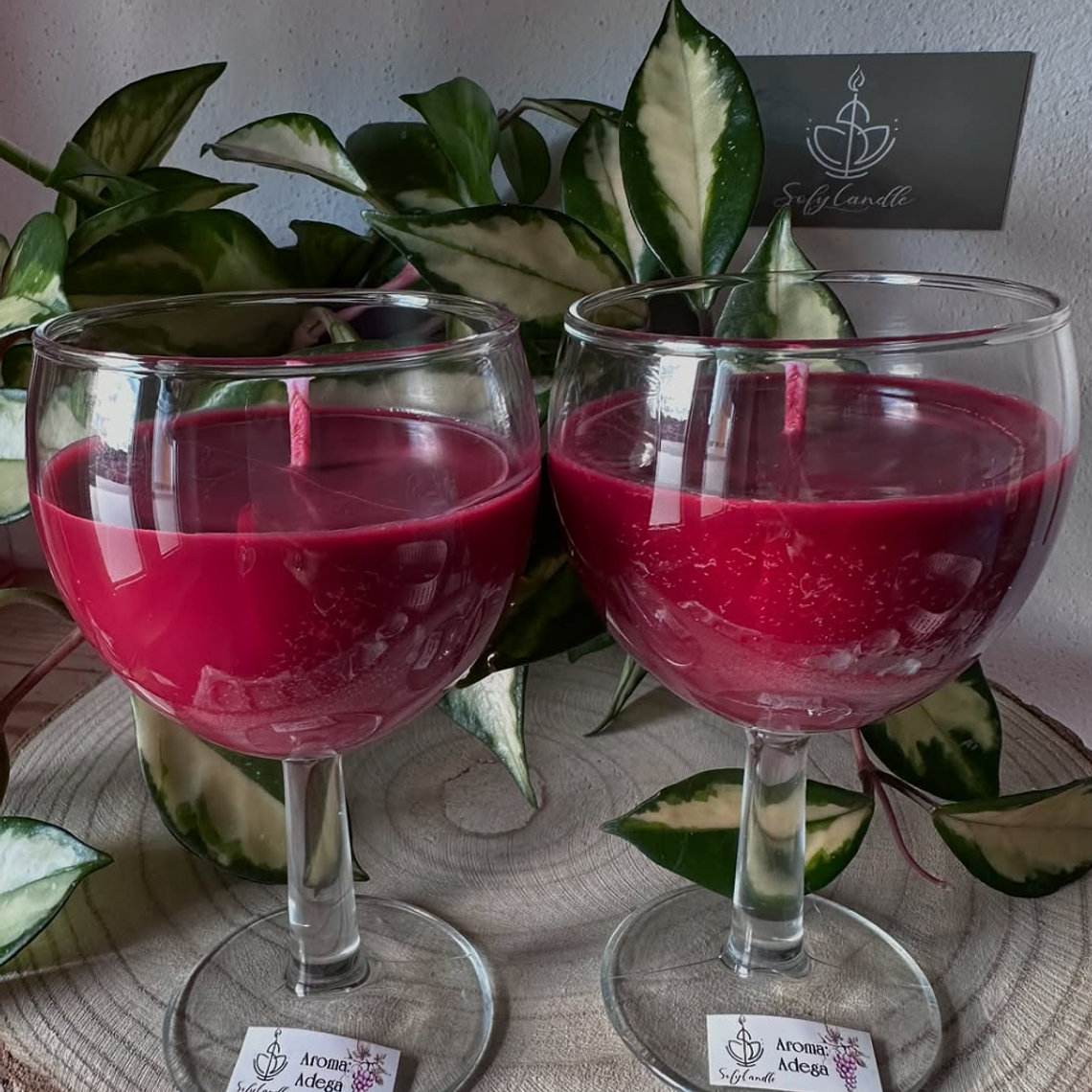 Vela Decorativa em Copo de Vidro 3