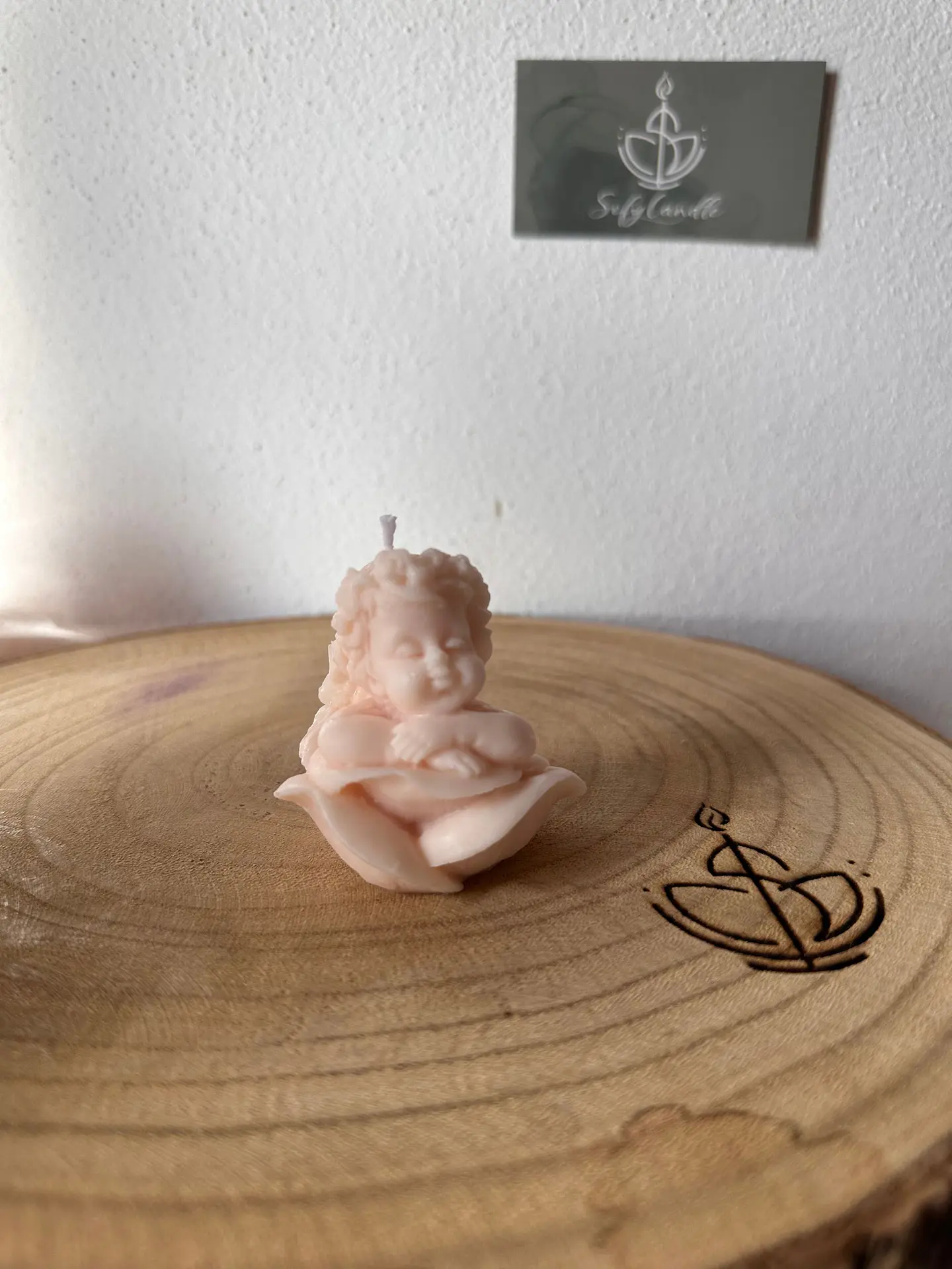 Vela Decorativa Anjinho em Flor 1