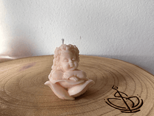 Vela Decorativa Anjinho em Flor