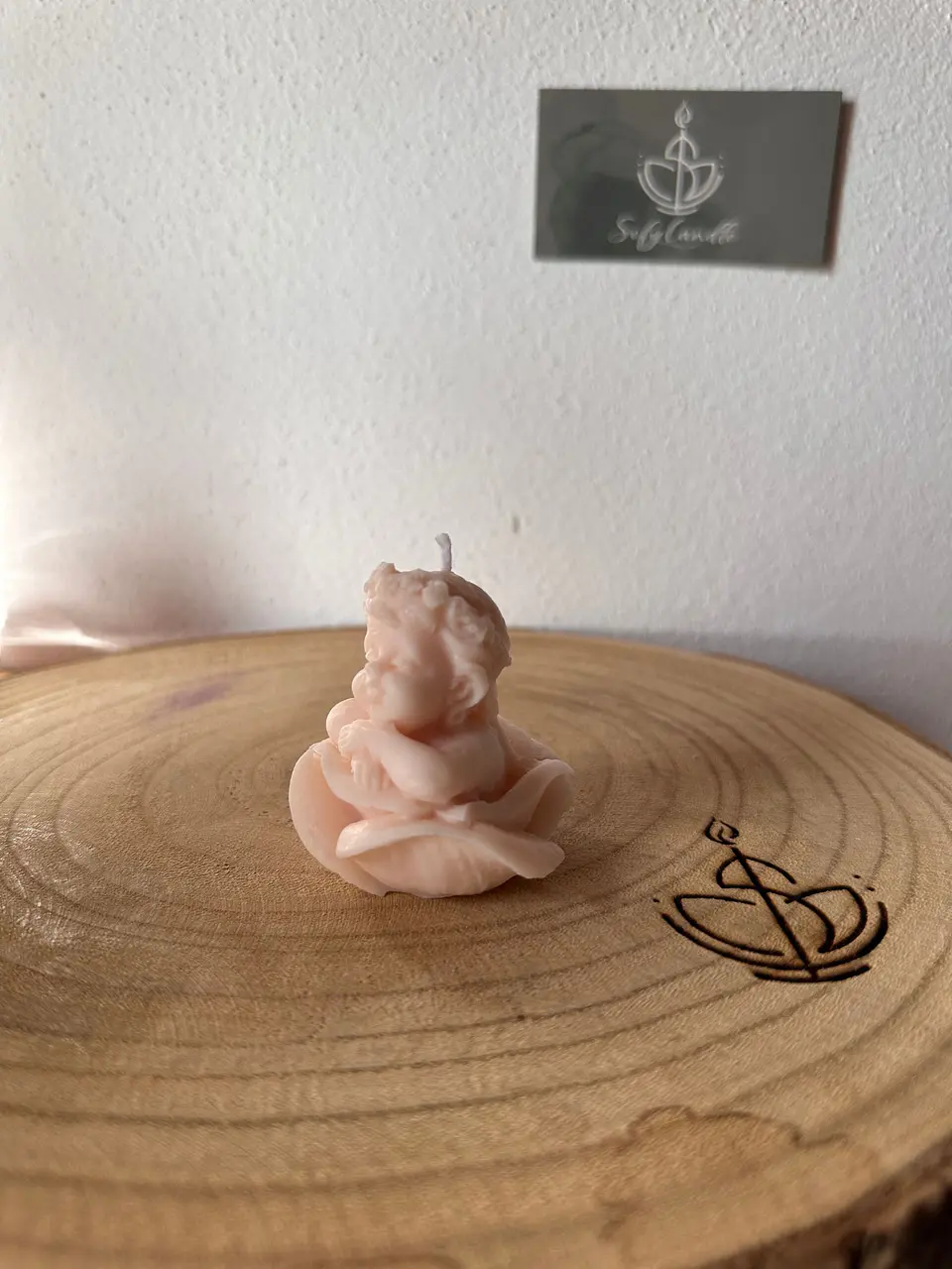 Vela Decorativa Anjinho em Flor 2