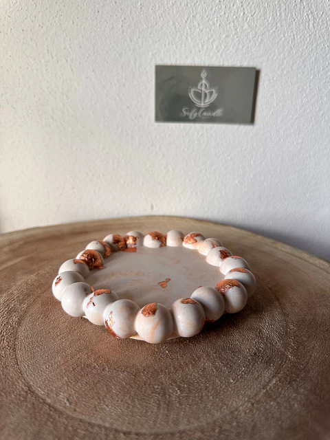 Vela Decorativa Base Ondulada