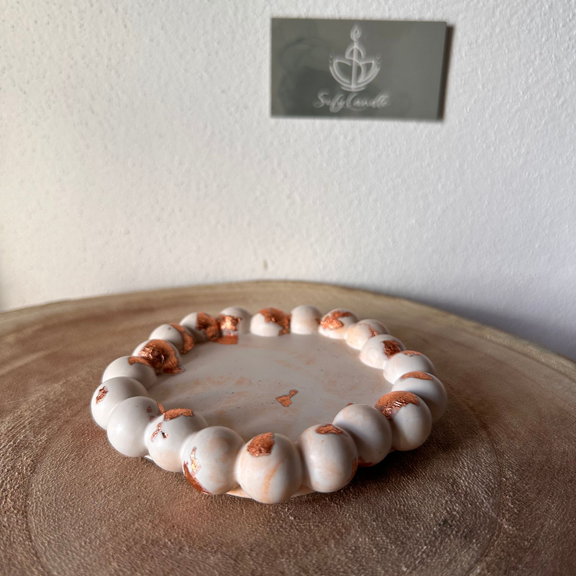 Vela Decorativa Base Ondulada 1