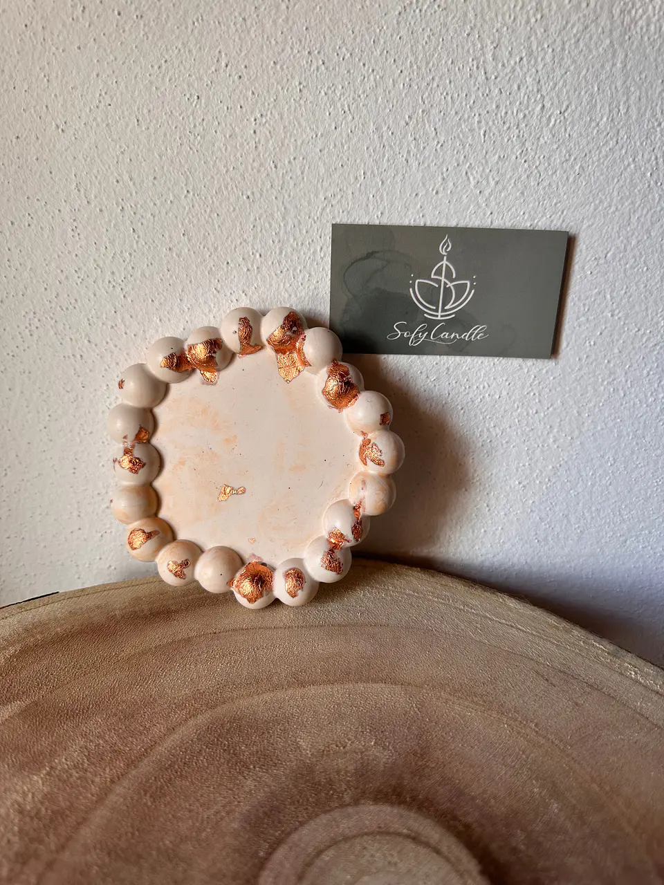 Vela Decorativa Base Ondulada 2