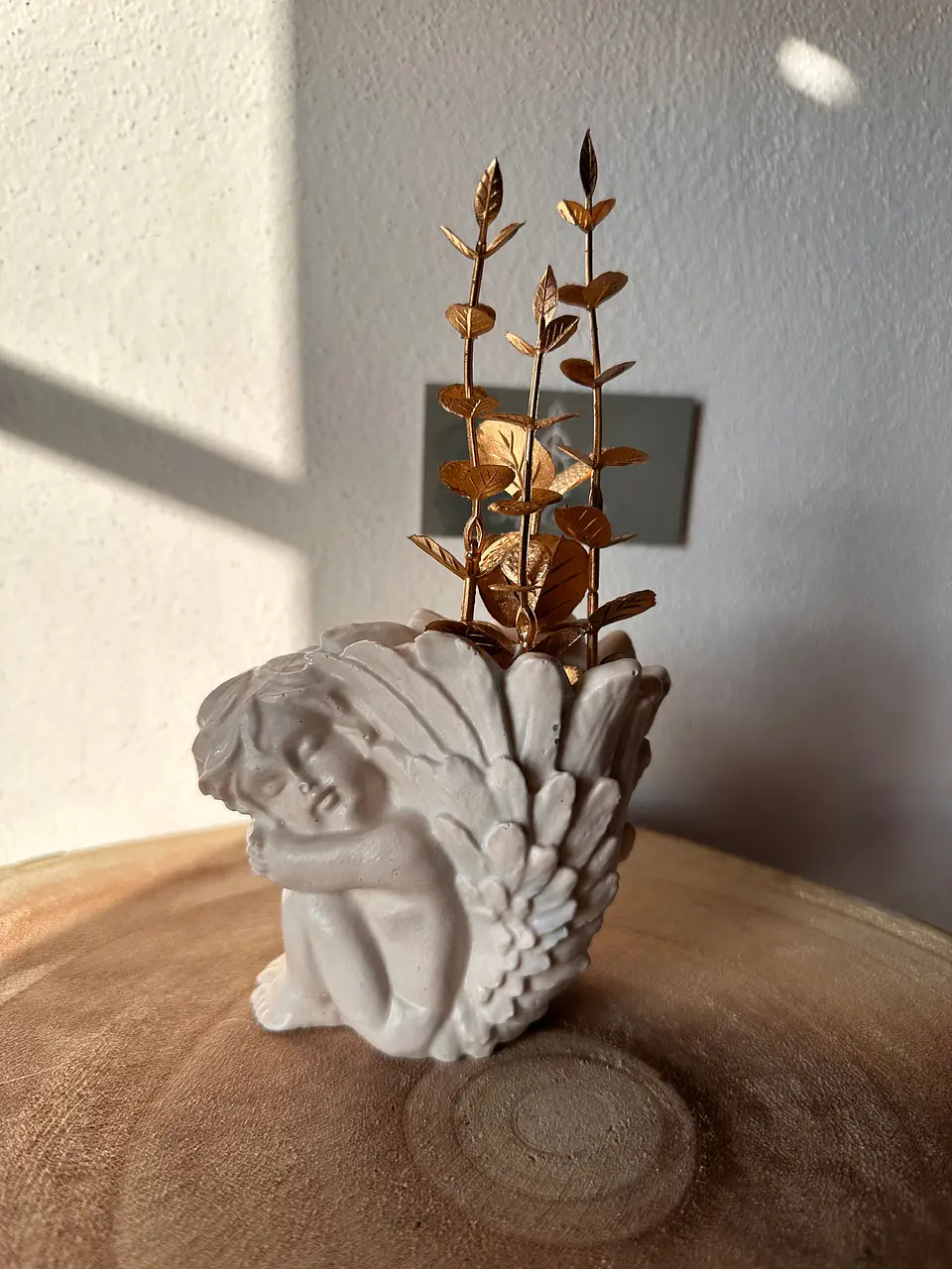 Vaso Decorativo Anjo em Jesmonite 1