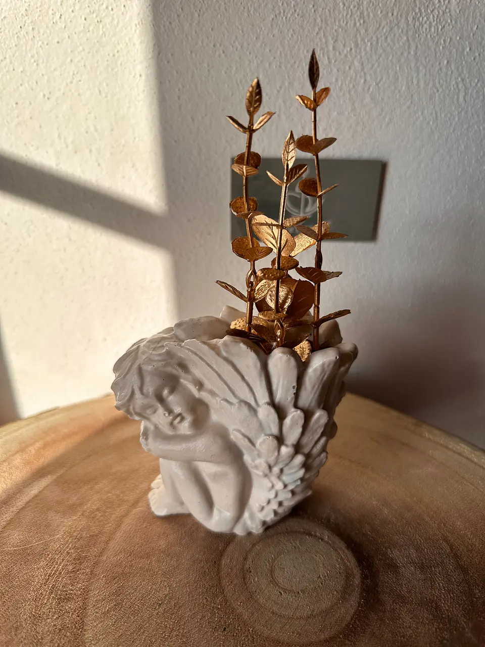 Vaso Decorativo Anjo em Jesmonite 2