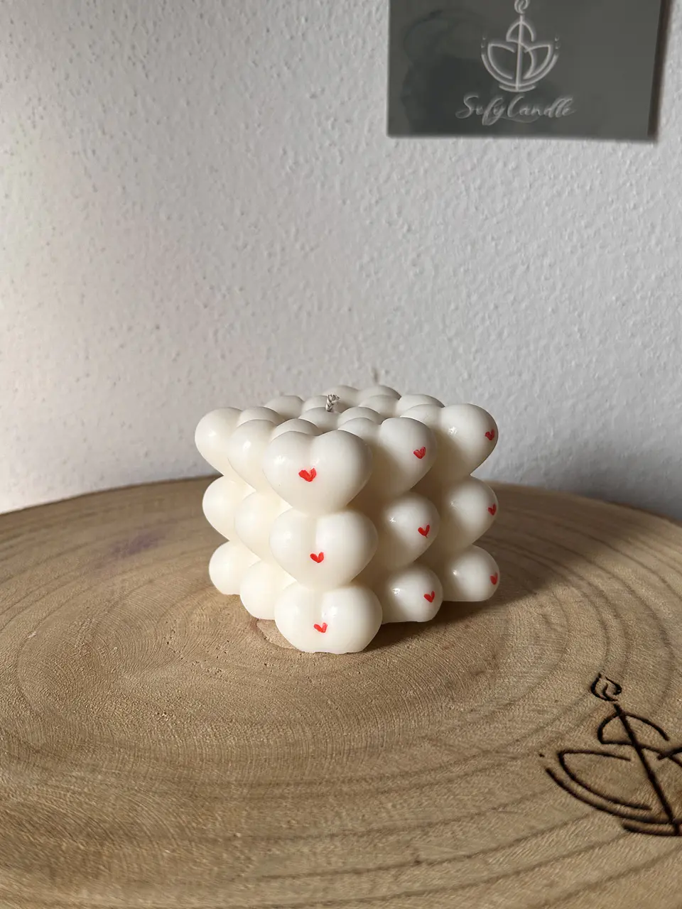 Vela Cubo de Corações 1