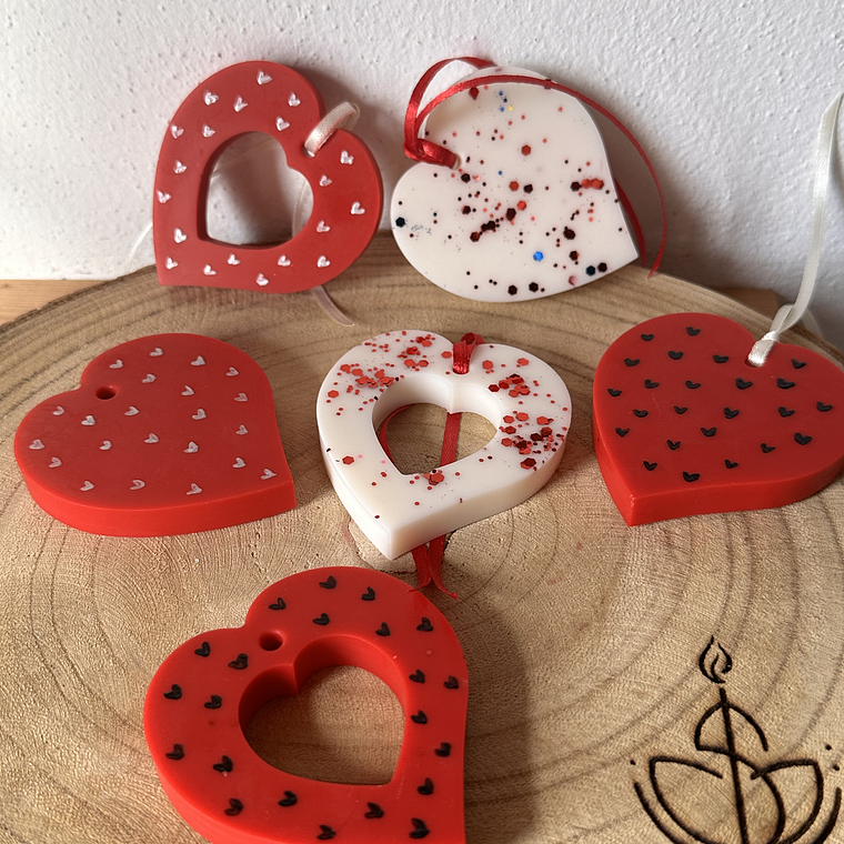 Ambientador em Cera – Coração 1