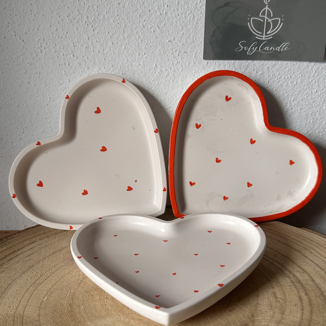 Base Coração em Jesmonite 1