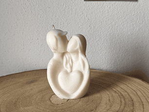 Vela Casal com Coração