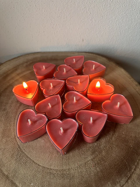 Pack de 4 Mini Velas Coração