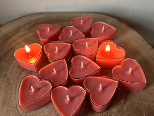 Pack de 4 Mini Velas Coração