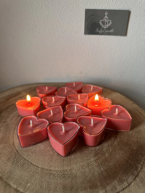 Pack de 6 Mini Velas Coração