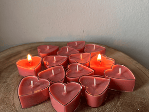 Pack de 6 Mini Velas Coração