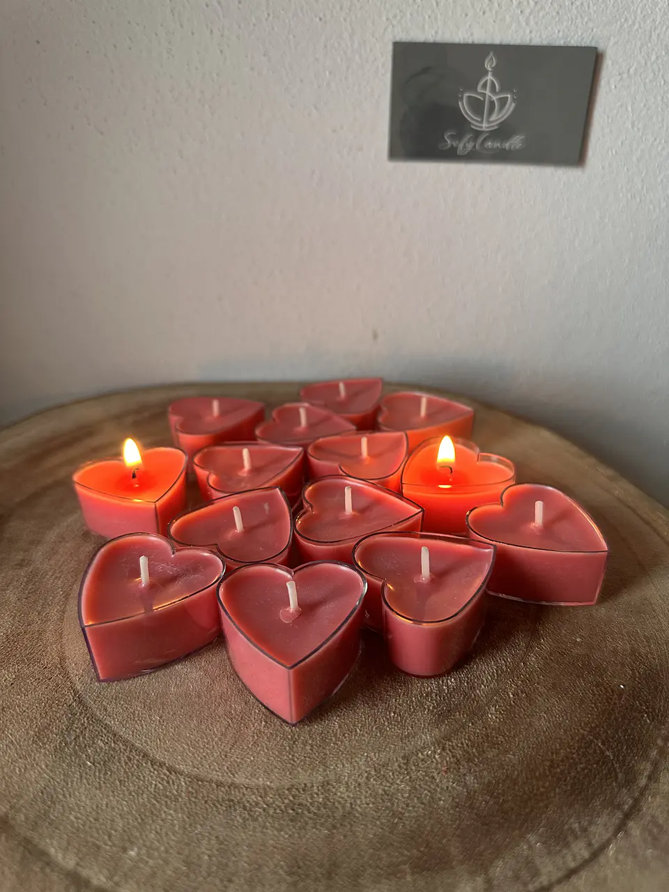 Pack de 6 Mini Velas Coração 1