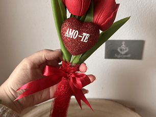 Bouquet de Tulipas em Cera – Amo-Te