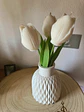 Jarra Decorativa em Jesmonite com Tulipas em Vela - Thumbnail 2