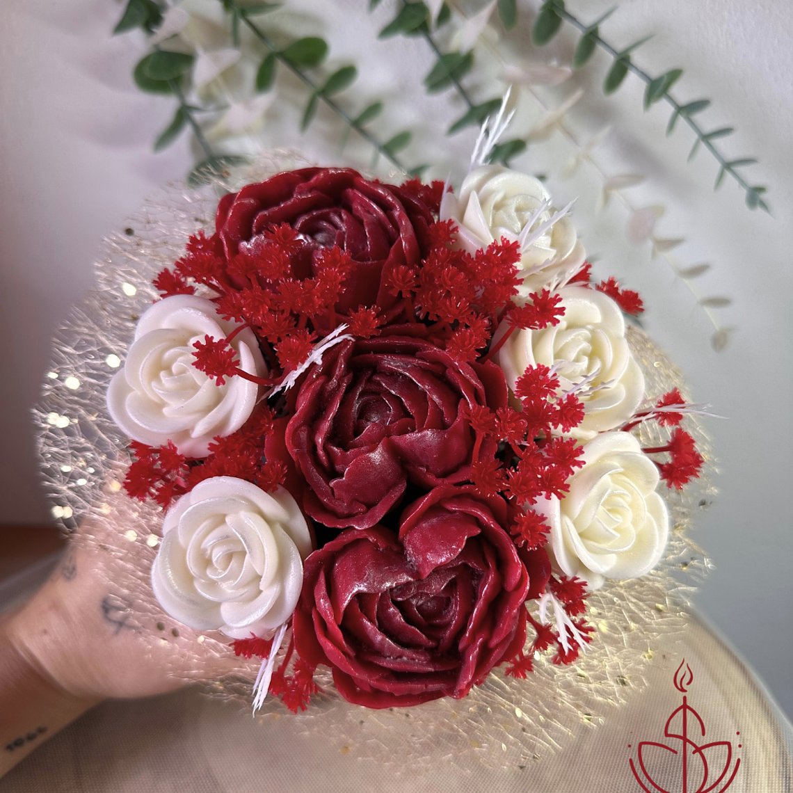 Bouquet de Velas Artesanais - Edição Amor 1