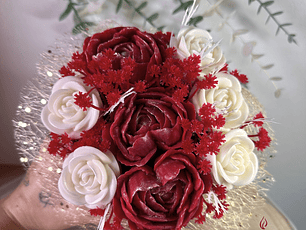 Bouquet de Velas Artesanais - Edição Amor