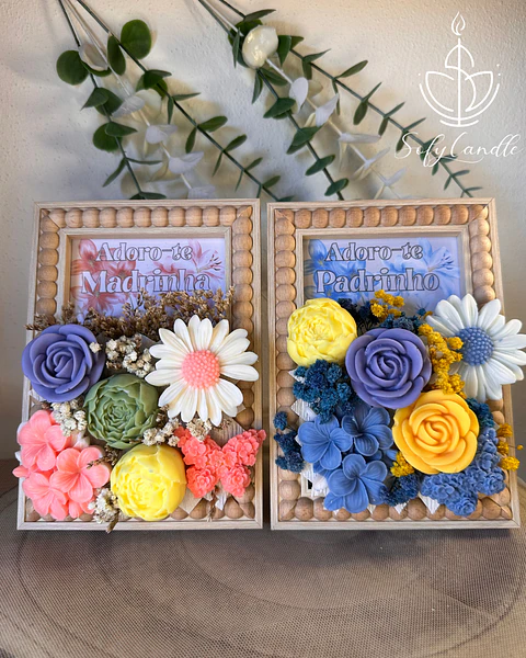 Moldura Personalizada Decorativa com Flores