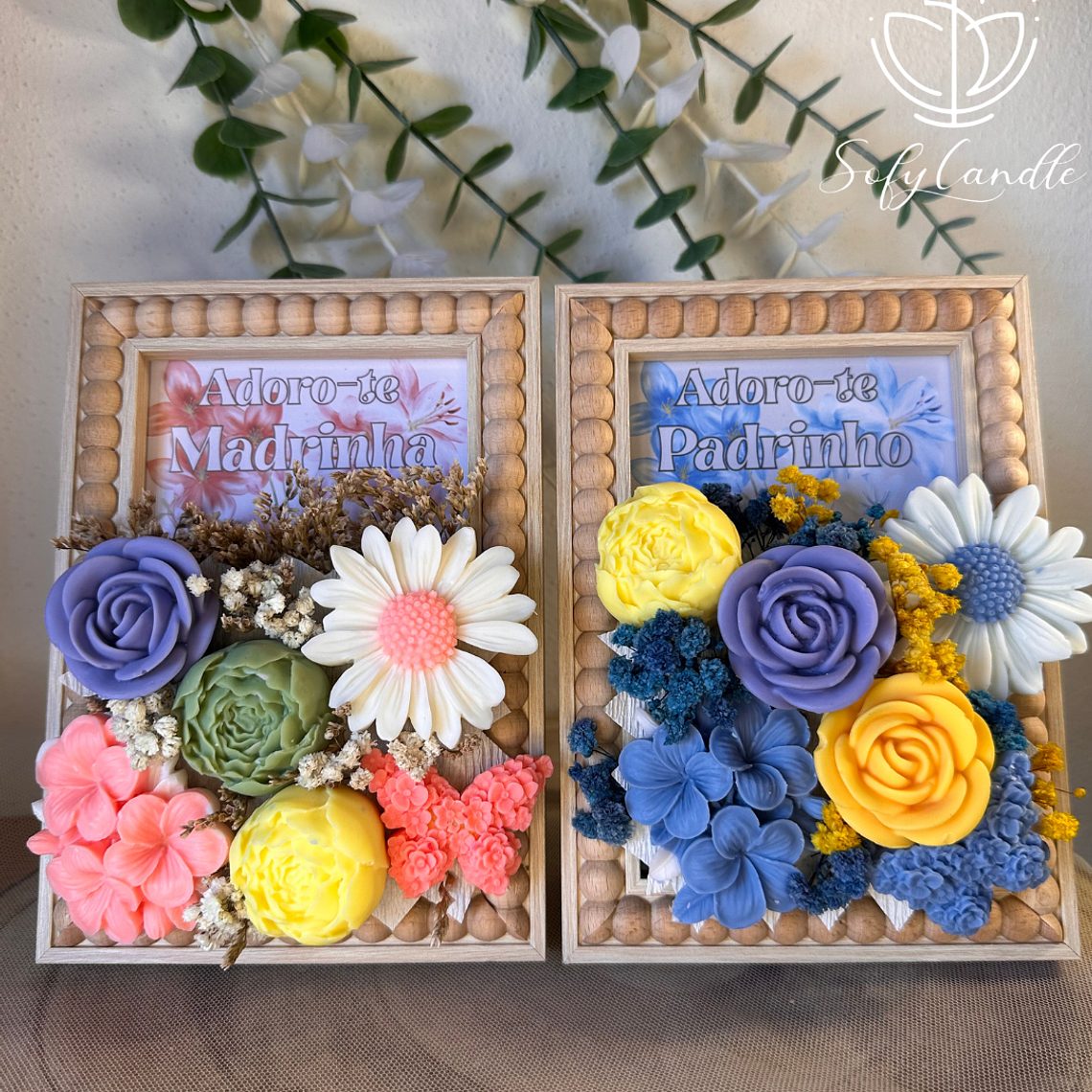 Moldura Personalizada Decorativa com Flores 1