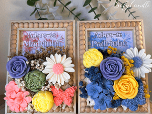 Moldura Personalizada Decorativa com Flores