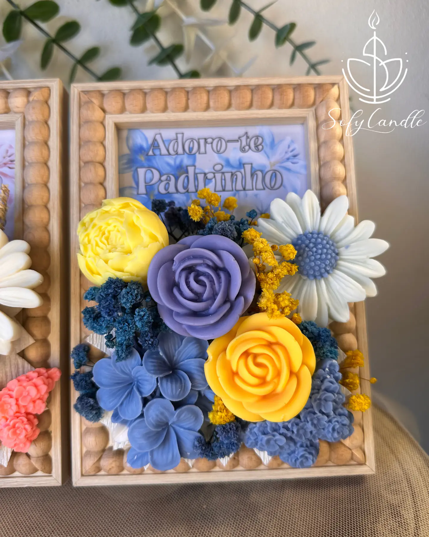 Moldura Personalizada Decorativa com Flores 2