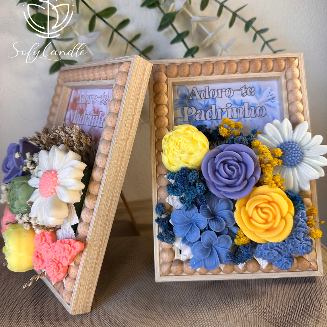 Moldura Personalizada Decorativa com Flores 4