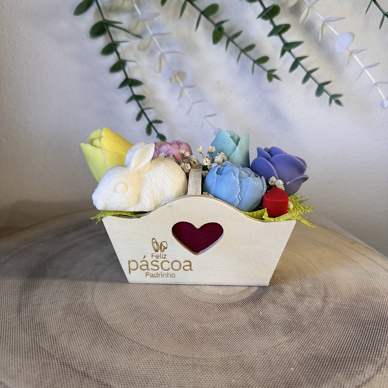 Cesta Floral Personalizada 3