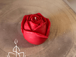 Vela em Forma de Rosa