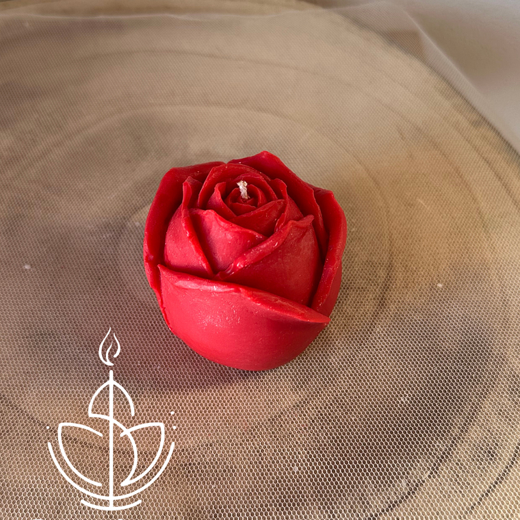 Vela em Forma de Rosa 1