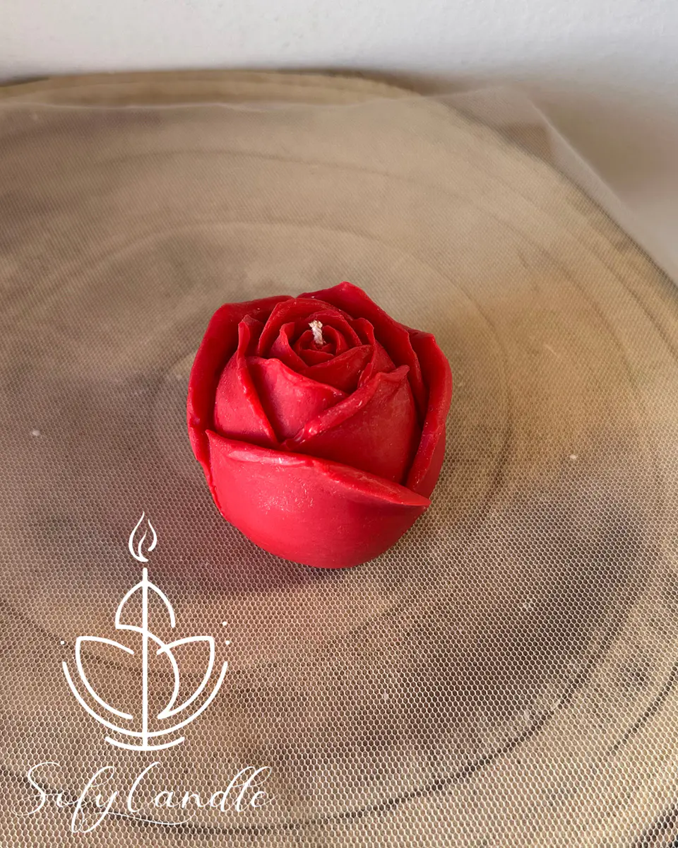Vela em Forma de Rosa 1