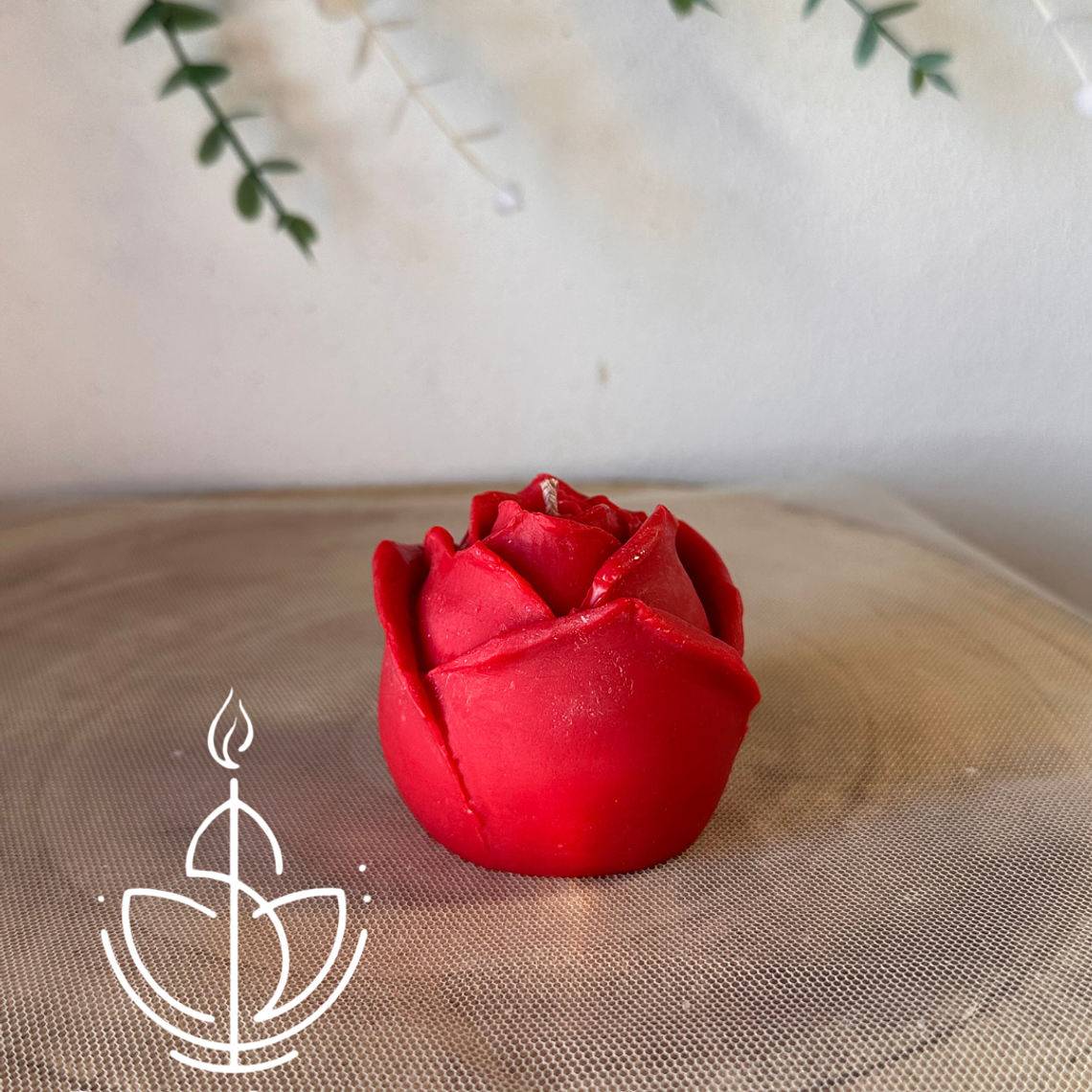 Vela em Forma de Rosa 2