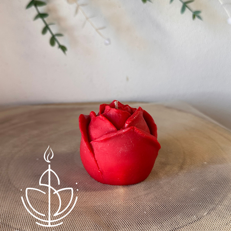 Vela em Forma de Rosa 2