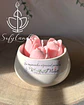 Taça Decorativa Floral para Mãe com Velas Artesanais (Mini) - Thumbnail 1
