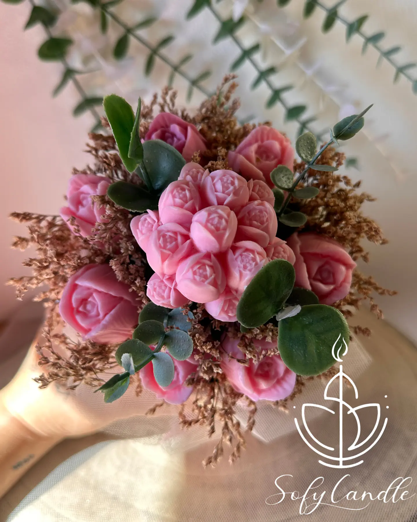 Bouquet de Tulipas com Flores Artesanais 3